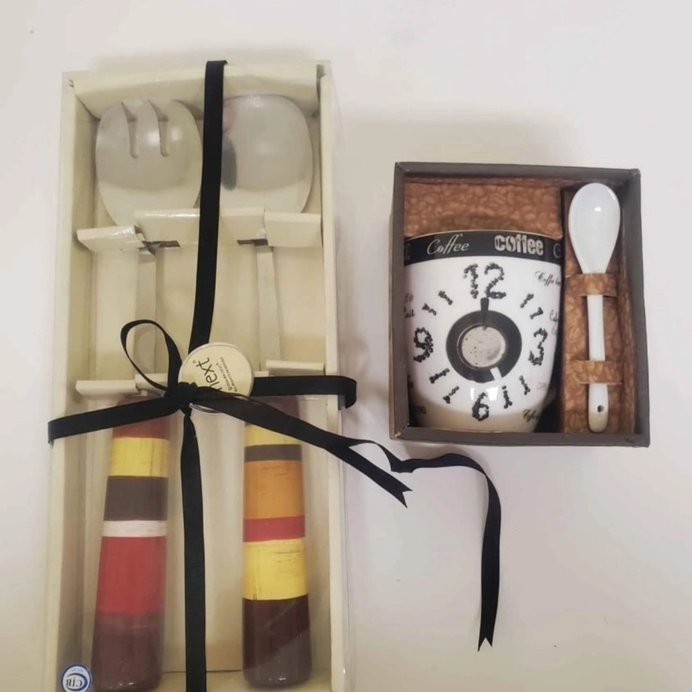 Colorful Utensil Set with Coffee Mug